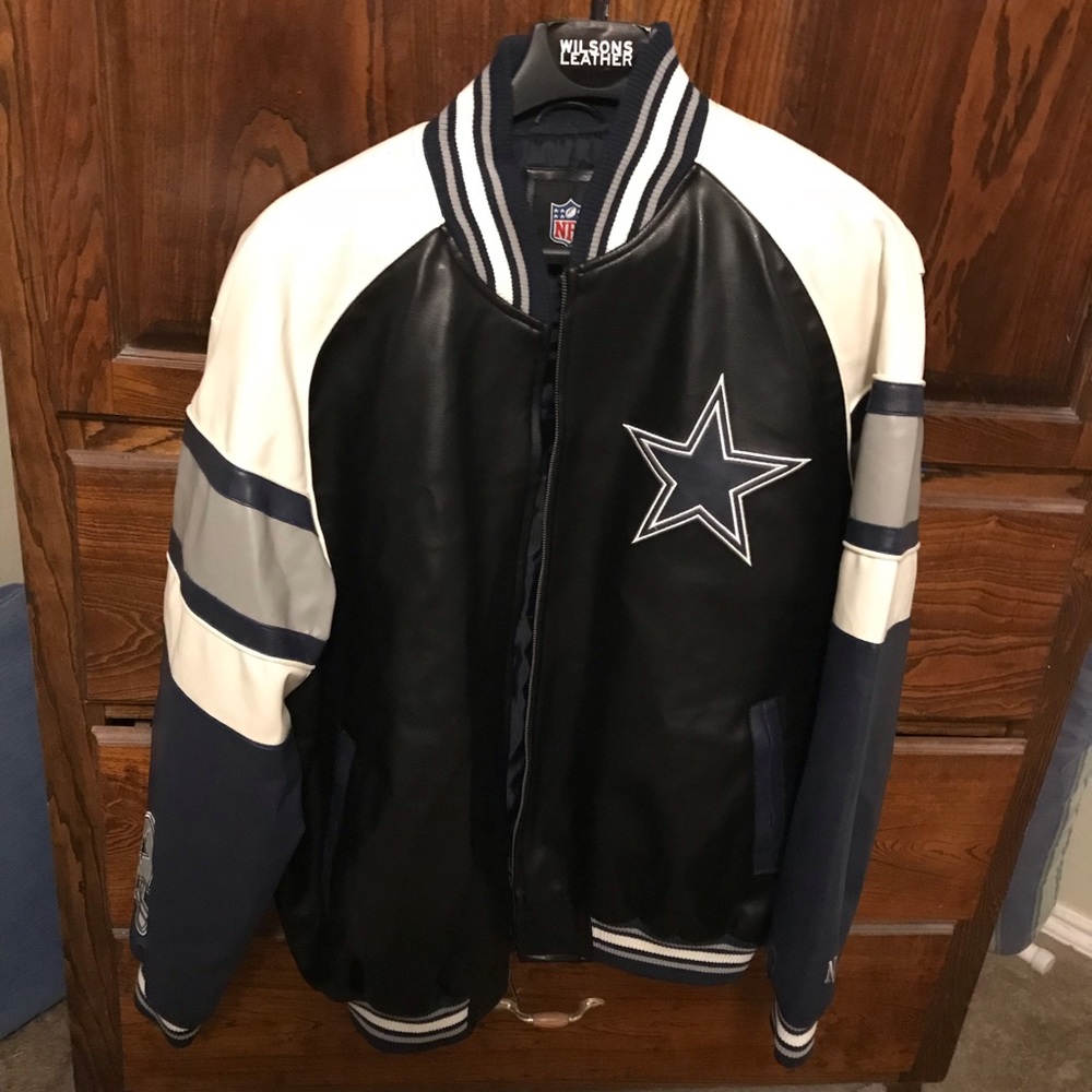 Dallas cowboys leather jacket